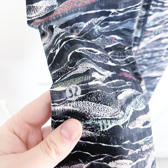 Lululemon Fast and Free 7/8 Tight in Mini Sweatr Multi Black - Picture 6 of 7